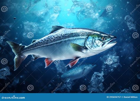 Bluefish Healthy Food Background Stock Illustration - Illustration of ...