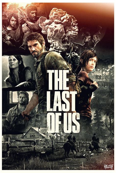 D124 The Last Of Us Game Zombie Horror Survival Video Games Ellie Joel ...