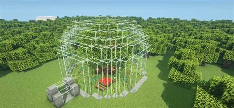 Minecraft Simple Glass Dome House Ideas and Design