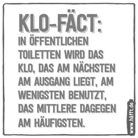 8 Sprüche fürs und vom Klo · Häfft.de