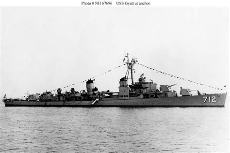 Gearing class Destroyer, USS Gyatt (DD-712/DDG-712/DDG-1) (1956) - The Next Generation of ...