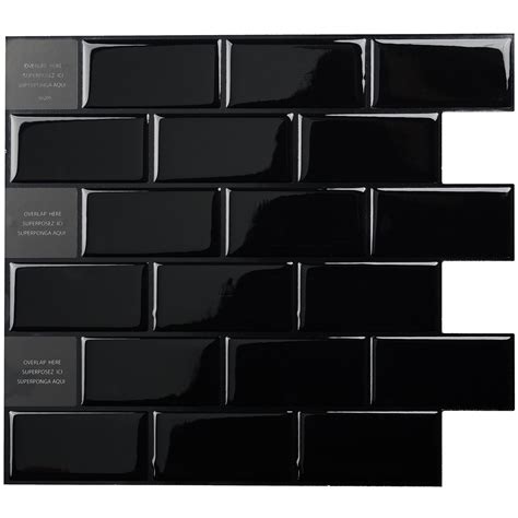 Smart Tiles - Peel and Stick Backsplash Tiles - Premium 3D Kitchen and Bathroom Tile - Walmart.com