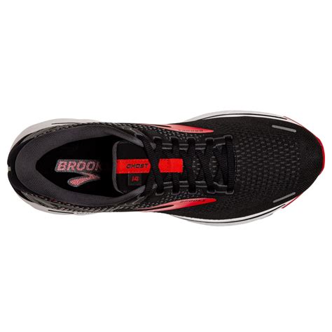 Brooks Mens Ghost 14 Wide | Black / Red