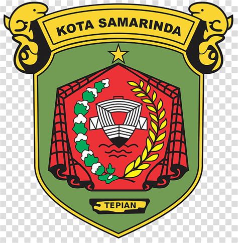 Shield Logo, Bontang, Tenggarong, Samarinda, Symbol, Pesut Mahakam, Borneo, East Kalimantan ...