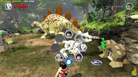 Lego Jurassic World: Stegosaurus Territory FREE ROAM (All Collectibles) - HTG - YouTube