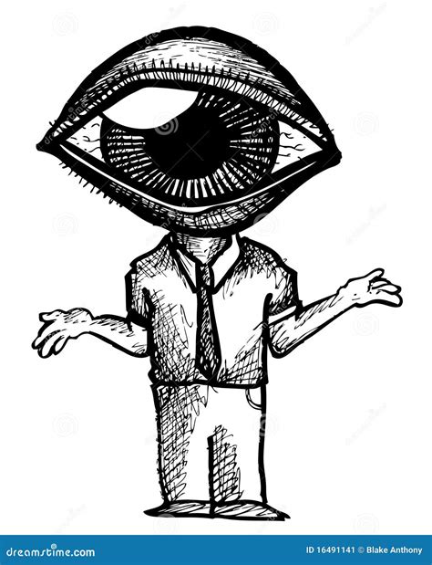 Eyeball Man Stock Image - Image: 16491141