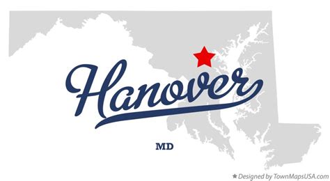 Map of Hanover, MD, Maryland