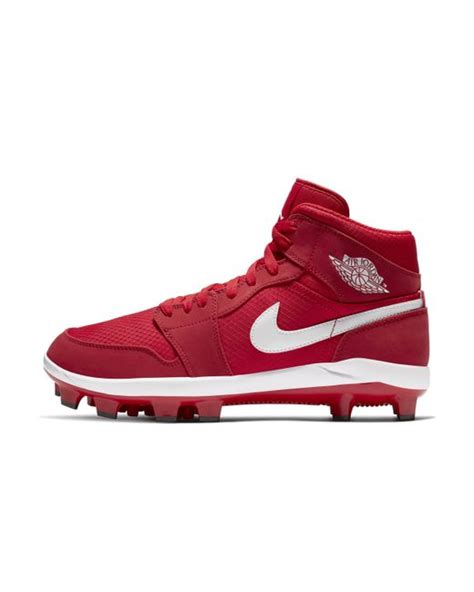 Nike Jordan 1 Retro Mcs Baseball Cleats In Red, for Men | Lyst