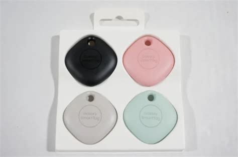 SAMSUNG EI-T5300KMEGWW GALAXY SmartTag Bluetooth Tracker, 4 Pack ...