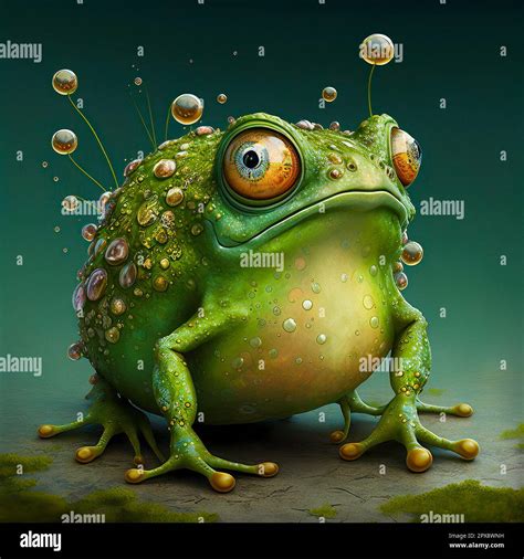 Concept Art Cute Fantasy Frog Stock Photo - Alamy