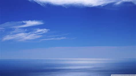 🔥 Download Calm Ocean And Blue Sky Wallpaper by @dcastaneda | Calm ...