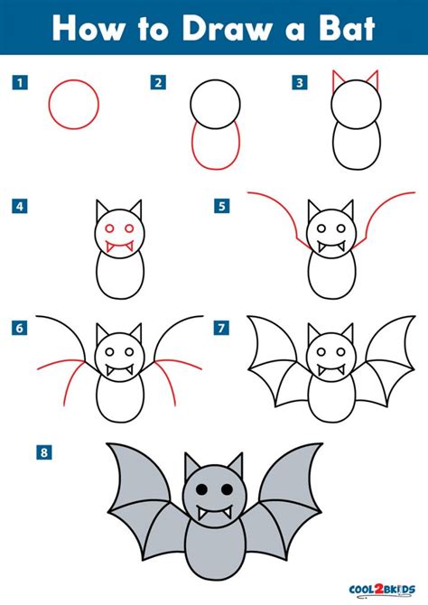 How to Draw a Bat - Cool2bKids