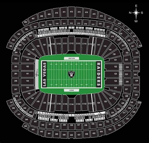 Allegiant Stadium Seating Chart: Las Vegas Raiders Stadium - SeatGraph