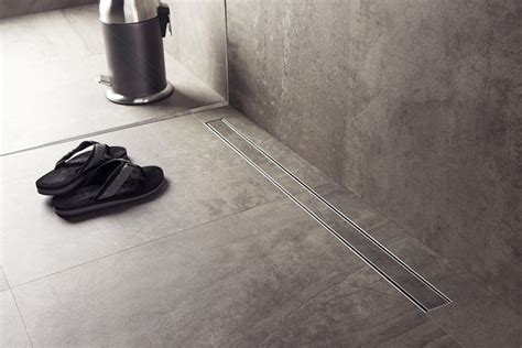 Bathroom Design Idea - Include A Linear Shower Drain | CONTEMPORIST