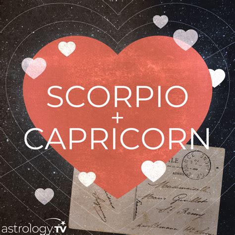 Scorpio and Capricorn Compatibility - astrology.TV