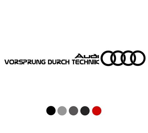 vorsprung durch technik AUDI Slogan car decal Sticker | 아우디, 자동차 데칼, 데칼