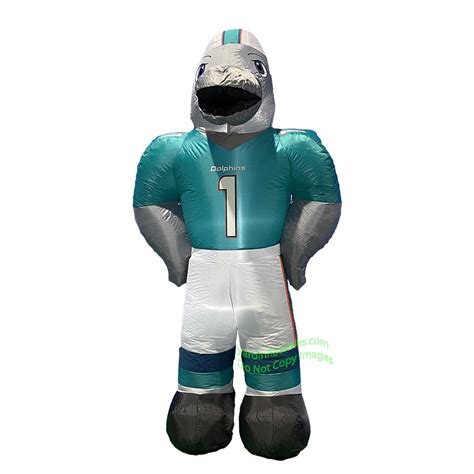 7' Air Blown Inflatable NFL Miami Dolphins "T.D." Mascot