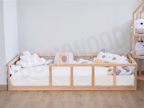 Platform Bed With Slats Wooden Bed Bed Frame Platform Bed - Etsy