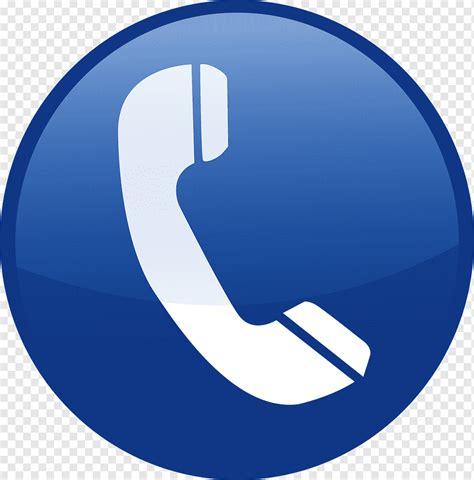 Telephone Icon Png Blue