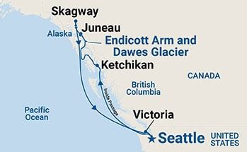 Map of route of Alaska cruise - Princess Cruises - Cruise Critic Community