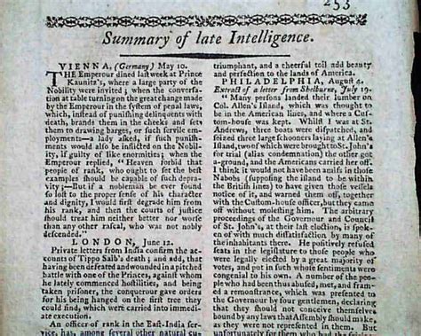 Interesting, short-lived 1700's magazine... Article by Ben Franklin... - RareNewspapers.com