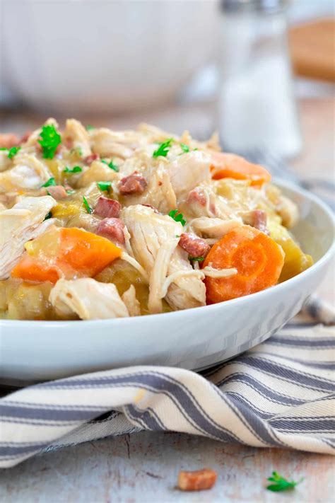 Slow Cooker Chicken Casserole with Leeks and Bacon - Apply to Face Blog