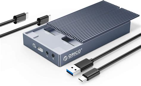 ORICO M.2 NVME & M.2 SATA NVME Docking Station SSD Enclosure Dual Bay USB 3.1 Gen2 10Gbp/s Type ...