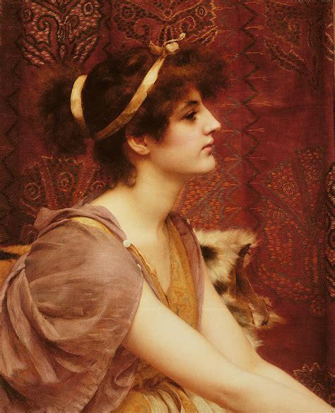 A Classical Beauty Painting by John William Godward - Fine Art America