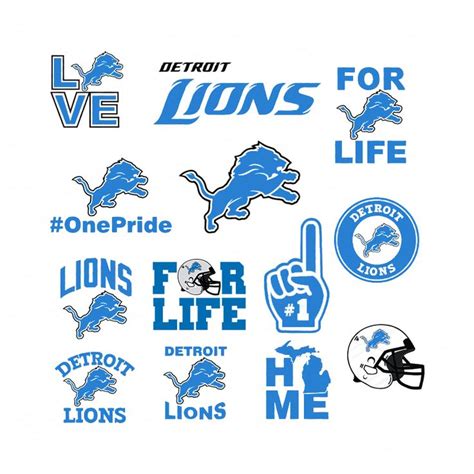 Detroit Lions Bundle Svg, Sport Svg, Detroit Lions Svg | Detroit lions ...