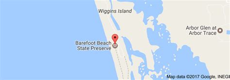 Map of Barefoot Beach State Preserve | Barefoot beach, Beach, Map