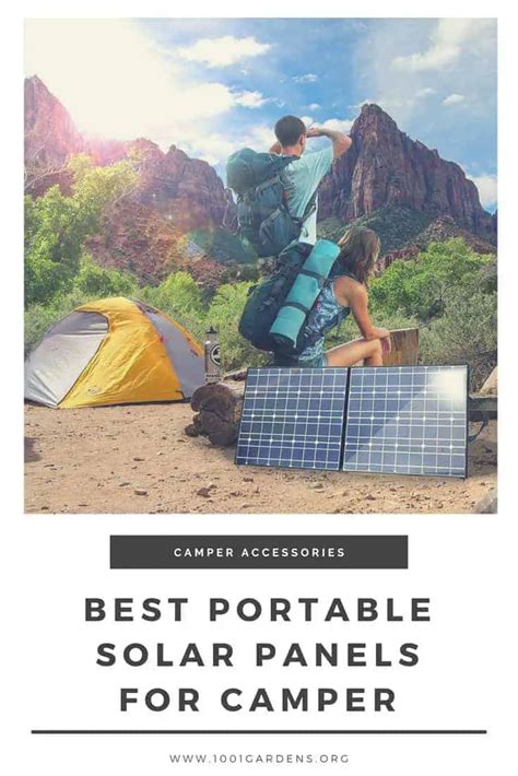 Best Camping Portable Solar Panels - 1001 Gardens