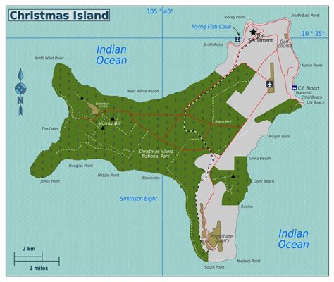 Large detailed map of Christmas Island | Christmas Island | Asia | Mapsland | Maps of the World