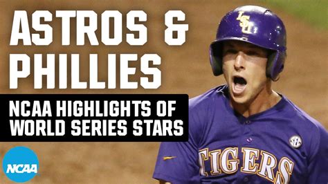 2022 MLB World Series players’ college baseball highlights