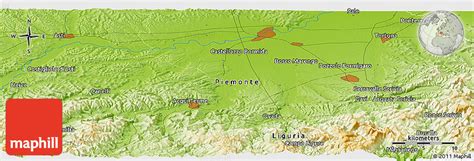 Physical Panoramic Map of Gavi