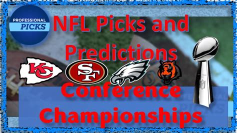 NFL Playoff Predictions: 2023 AFC and NFC Championship Picks and Bets - YouTube