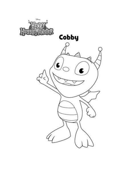 Cobby from Henry Hugglemonster coloring page