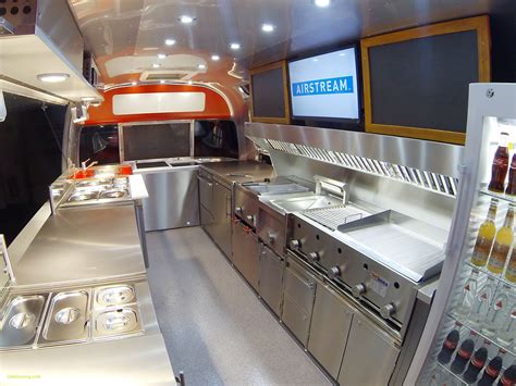 Inspirational Preparing Food In An Airstream Kitchen | Food truck interior, Food truck design ...