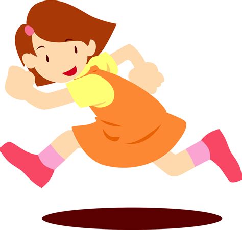 Girl Running Clipart - Png Download - Full Size Clipart (#5416063 ...