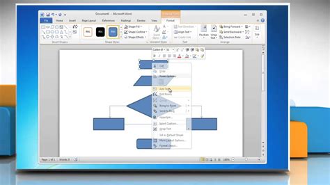 Making A Process Flow Chart In Word - Printable Templates