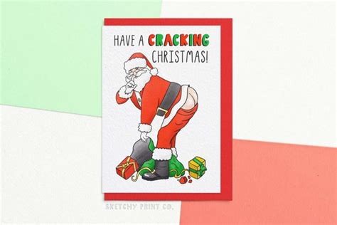 Funny Christmas Card Have A Cracking Christmas Rude Santa - Etsy