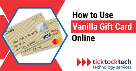 [Easiest Ways] How to Use Vanilla Gift Cards Online - Computer Repair | TickTockTech