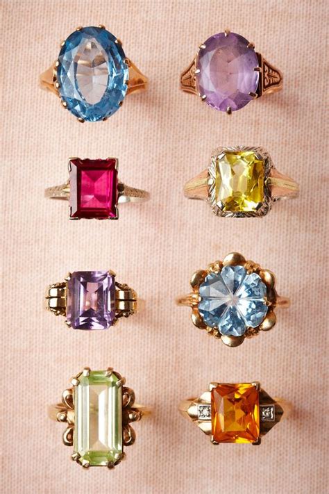 Awesome Women's Jewelry: Vintage Cocktail Rings from BHLDN