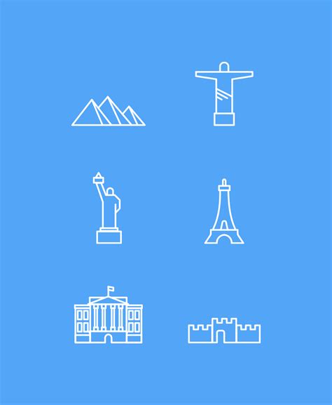 Landmark Icon Set | Iconstore