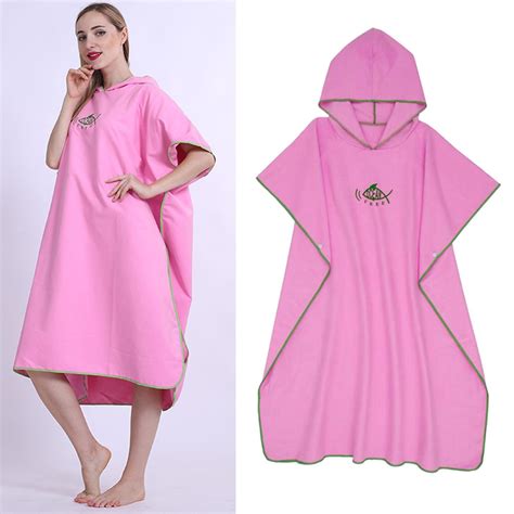 ULTRALIGHT SURF PONCHO Changing Robe 110x90cm Swimmer Beach Hooded ...