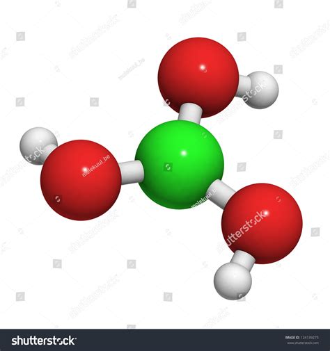 Boric Acid Molecule Chemical Structure Boric Stock Illustration ...