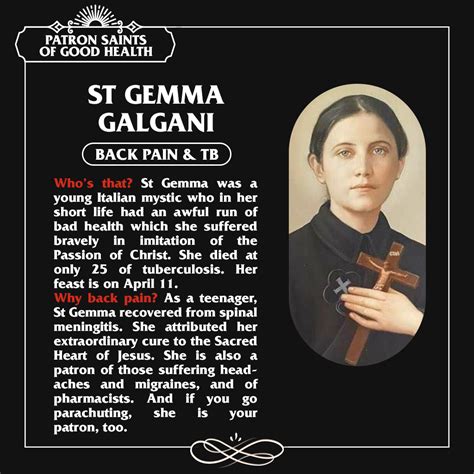 Patron Saints of Good Health: St Gemma Galgani - The Southern Cross