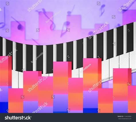 Pink Music Notes Background Texture Stock Illustration 114433069 ...