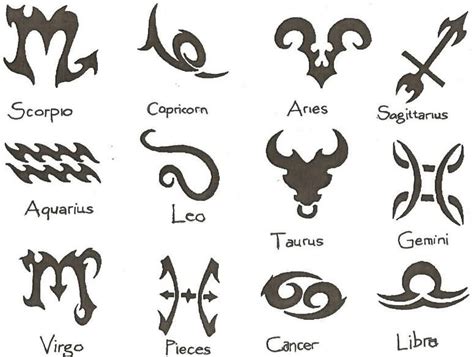 Symbol Tattoos, Designs And Ideas : Page 28 | Zodiac tattoos, Zodiac sign tattoos, Free tattoo ...