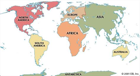 Blank Map Of World Continents