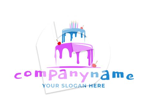 Boys & Girls Birthday Party Cake Logo - Logo Forge | Design Your Own Logo